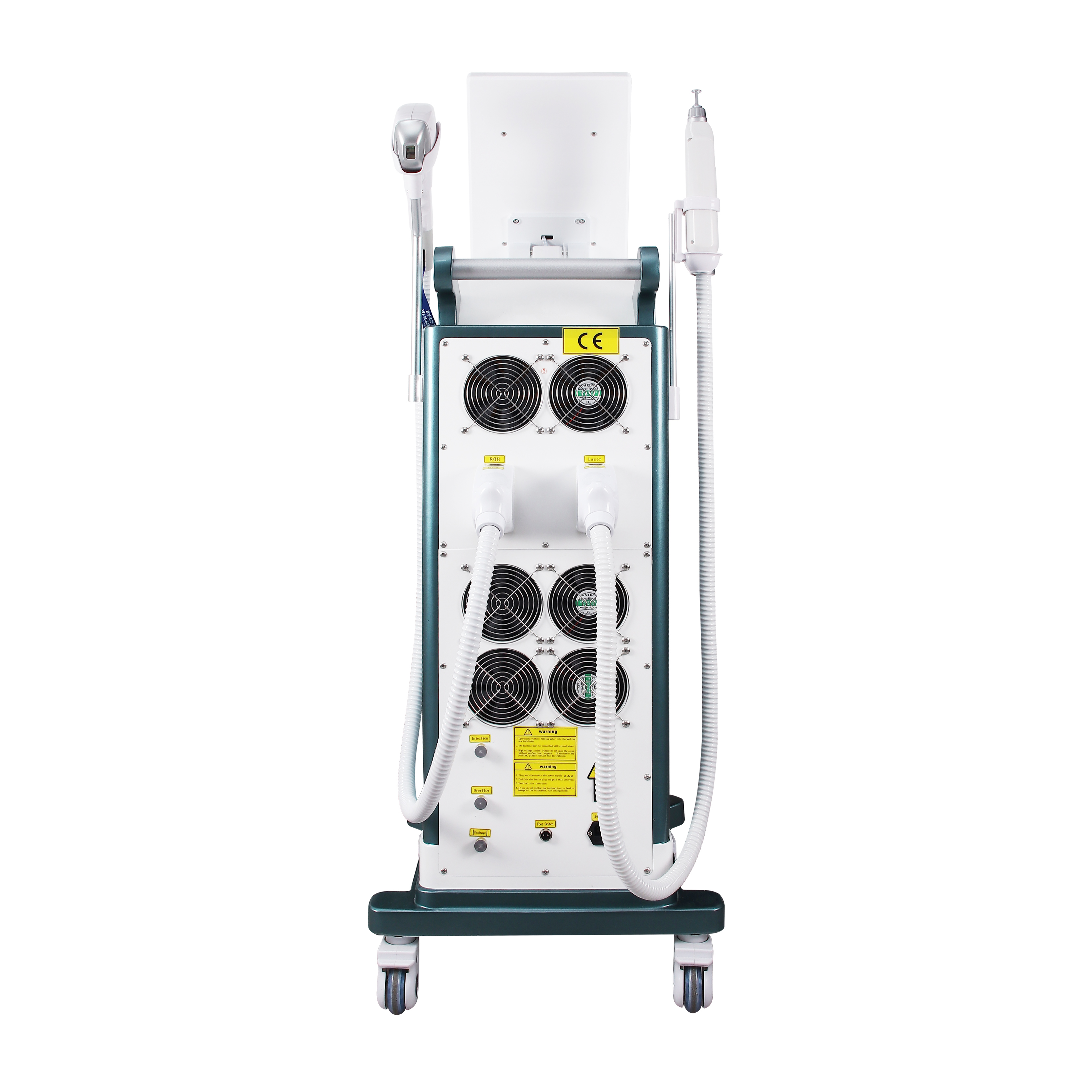 Vertical 2 in 1 Diode Laser Hair Removal & YAG Tattoo Removal Machine Professional Beauty Device