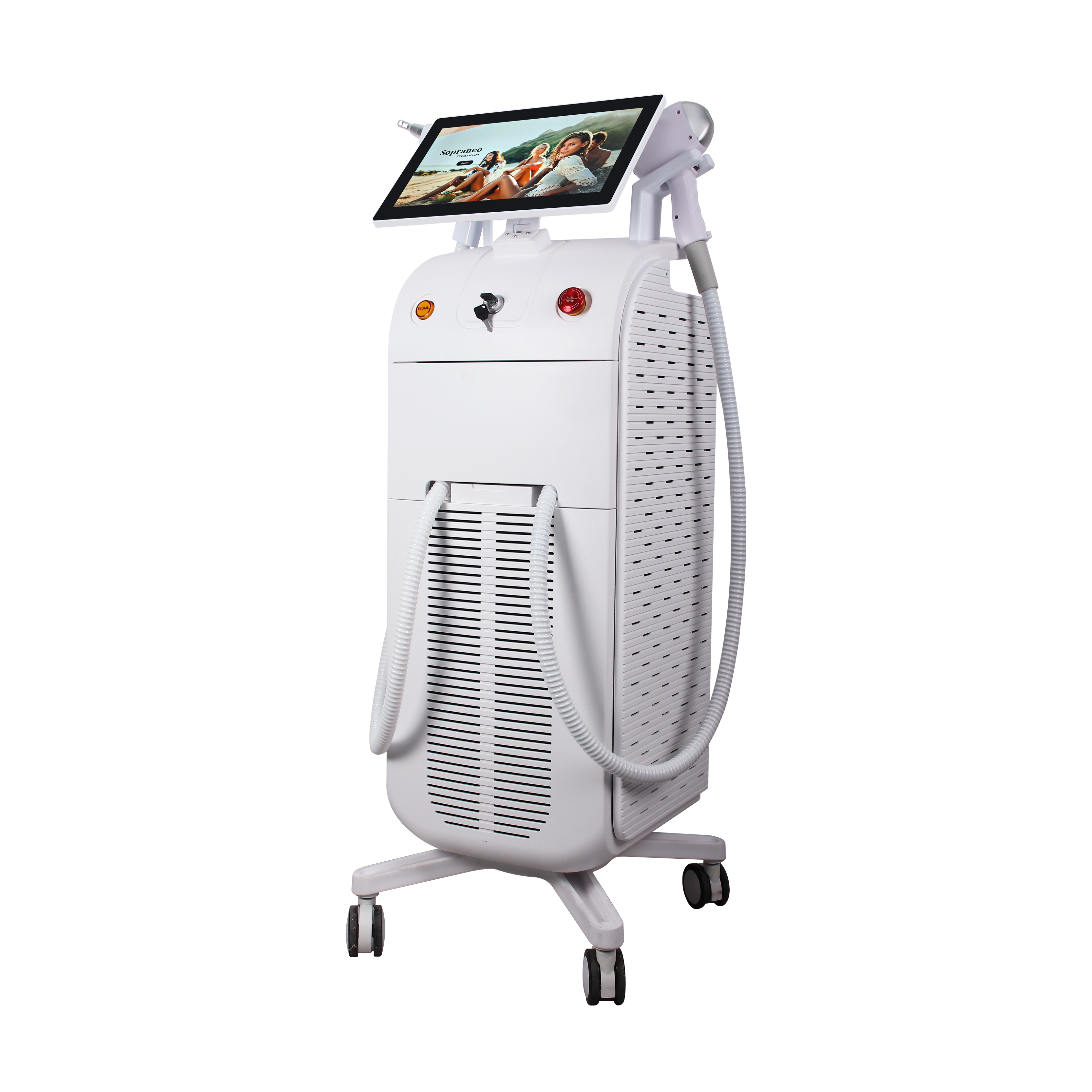 Triple Band Diode Laser Hair Removal Machine 755nm 808nm 1064nm Vertical