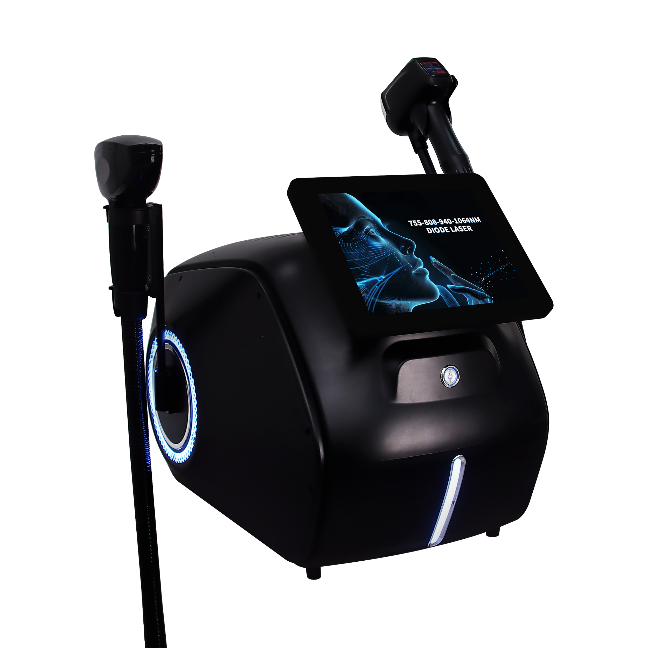 2 in 1 Diode Laser Hair Removal and YAG Laser Tattoo Removal Machine Professional Beauty Device