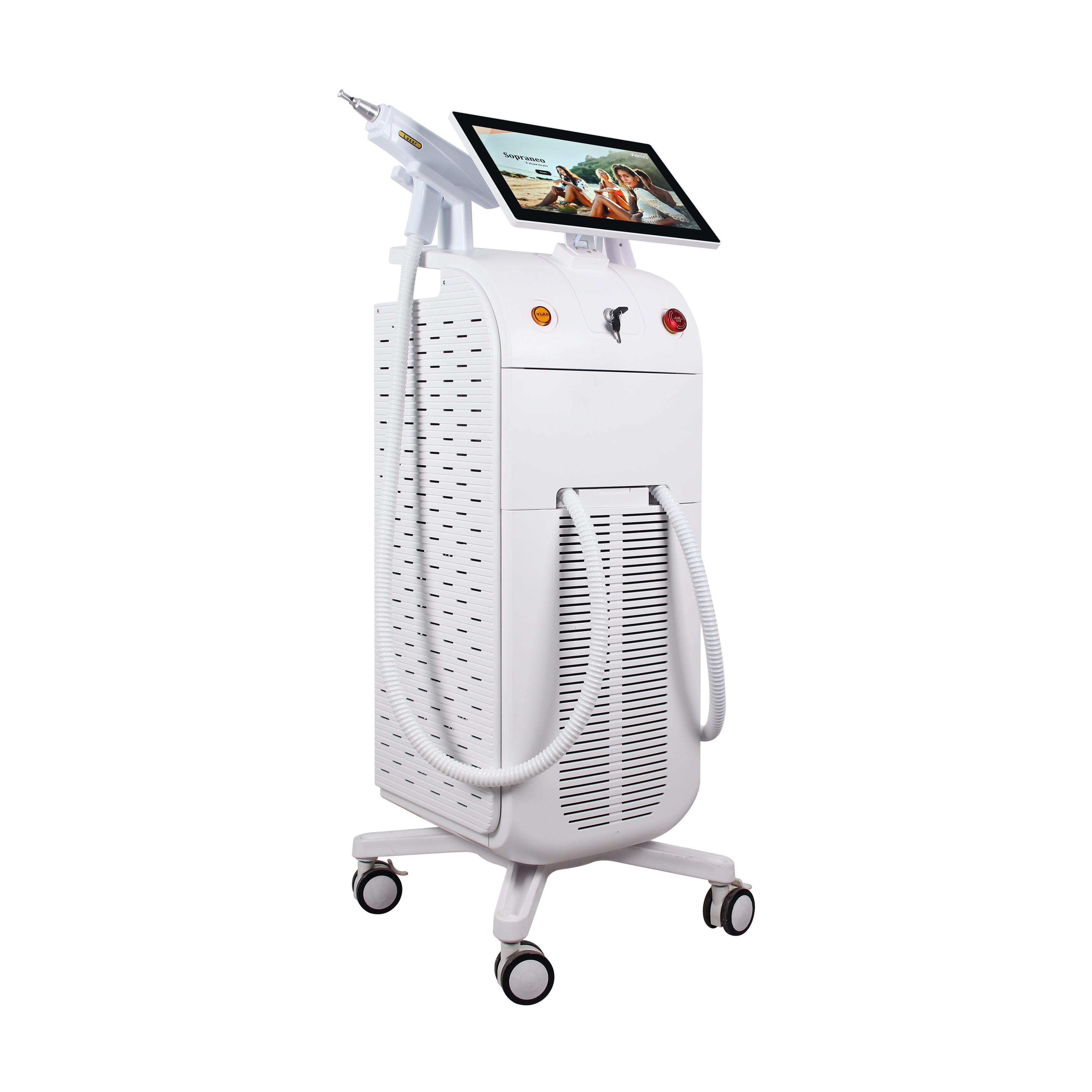 Triple Band Diode Laser Hair Removal Machine 755nm 808nm 1064nm Vertical
