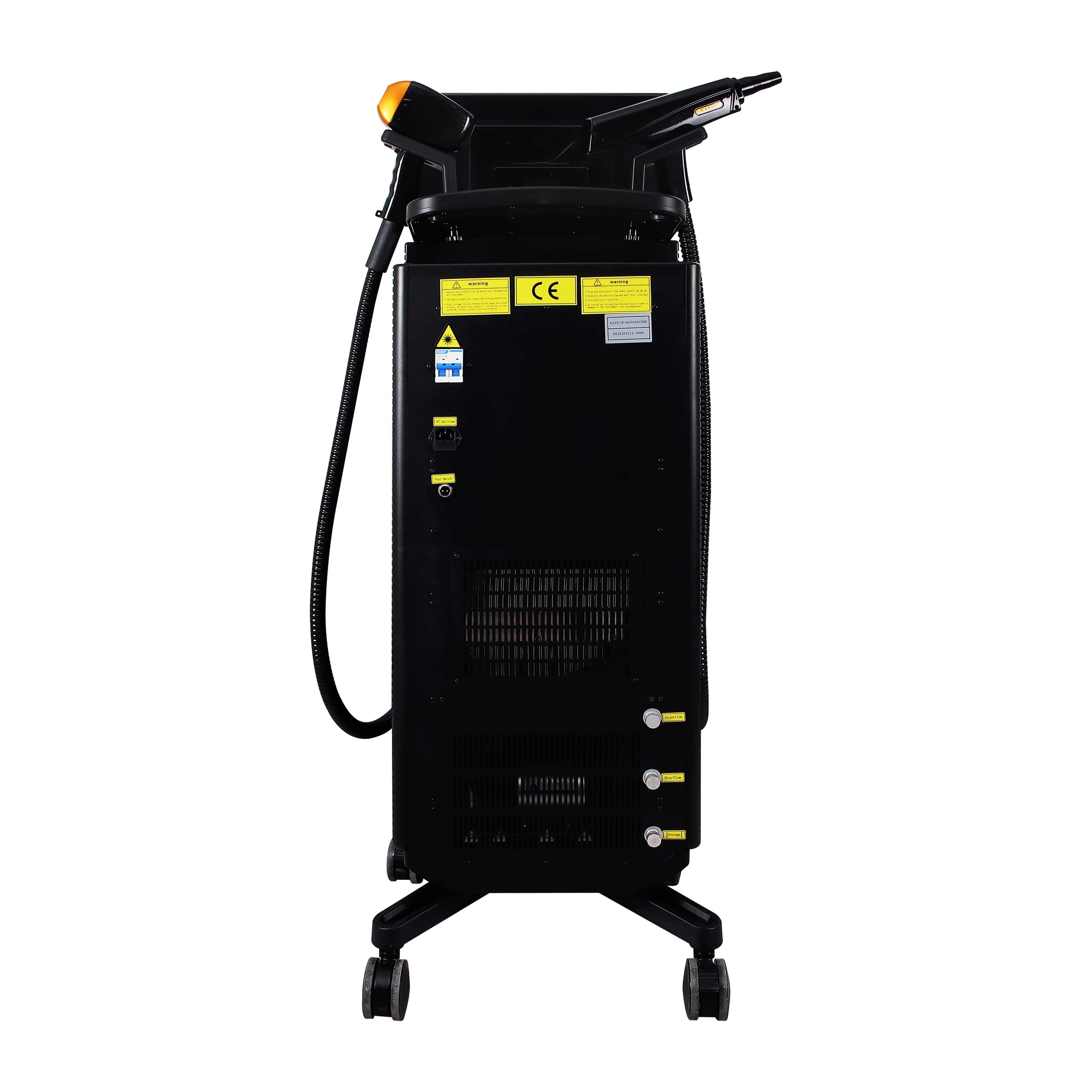 Vertical 2-in-1 Diode Laser Hair Removal and YAG Tattoo Removal Machine