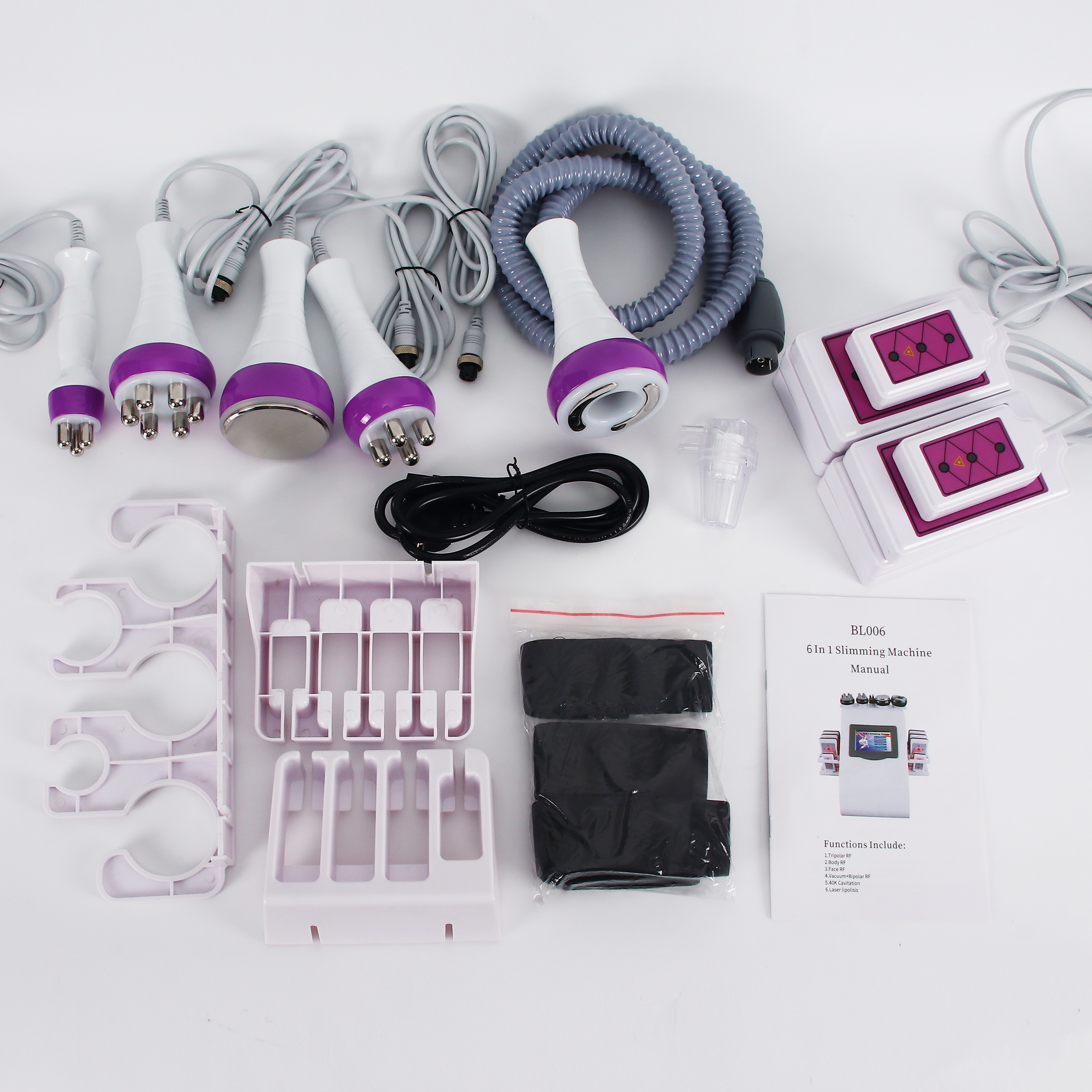 6-in-1 Body Contouring Machine RF Cavitation Slimming Device with Pads