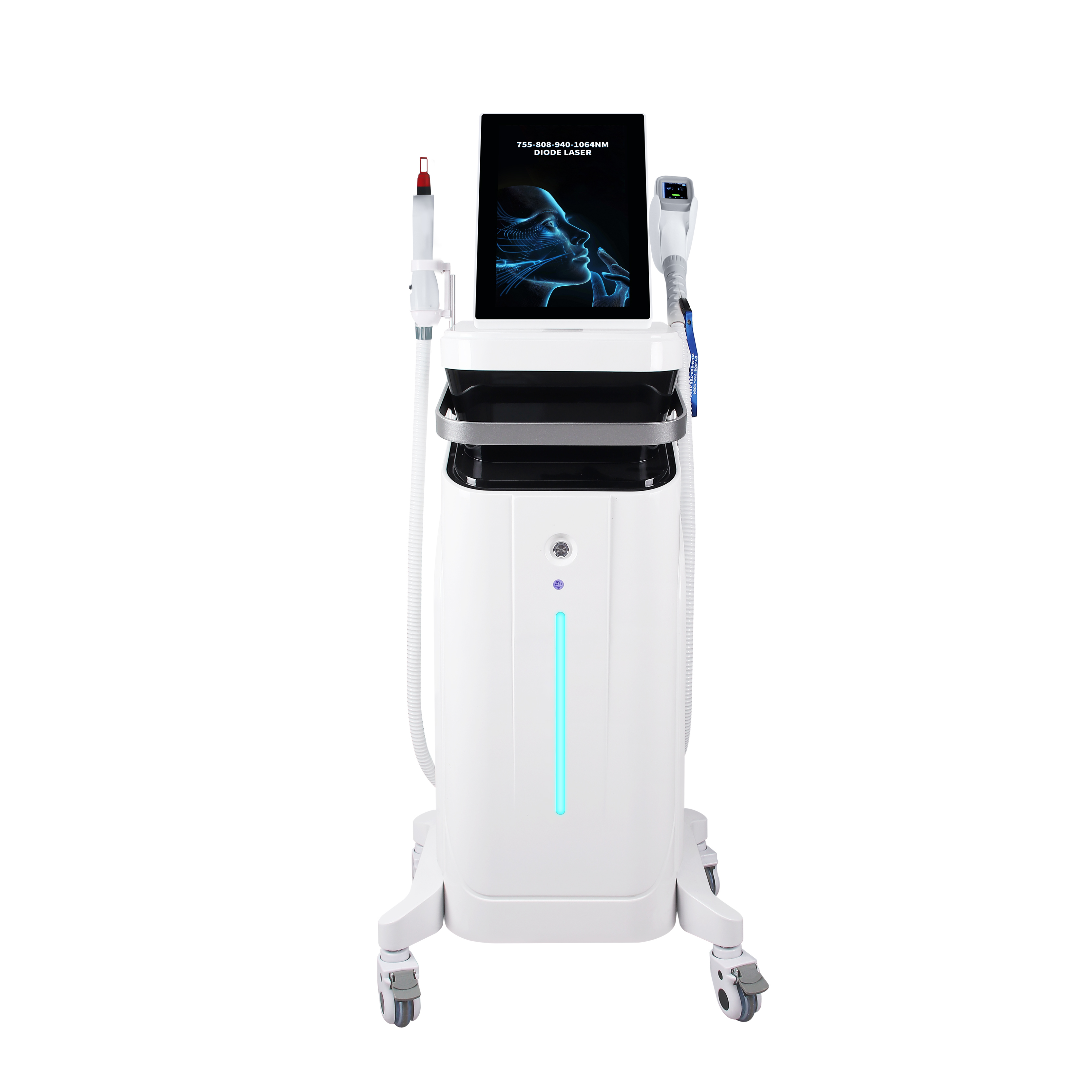 Four Wavelength Diode Laser Hair Removal Machine 755/808/940/1064nm Professional Ice Cooling System