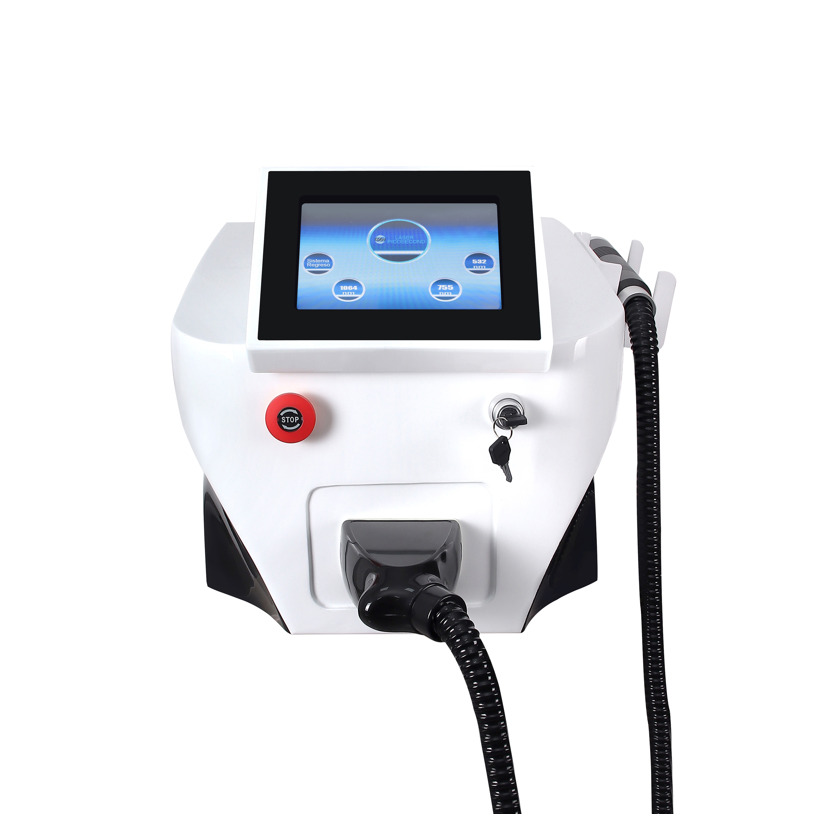 Professional 3 Wavelength Laser Tattoo & Eyebrow Removal Machine with Infrared Pointer