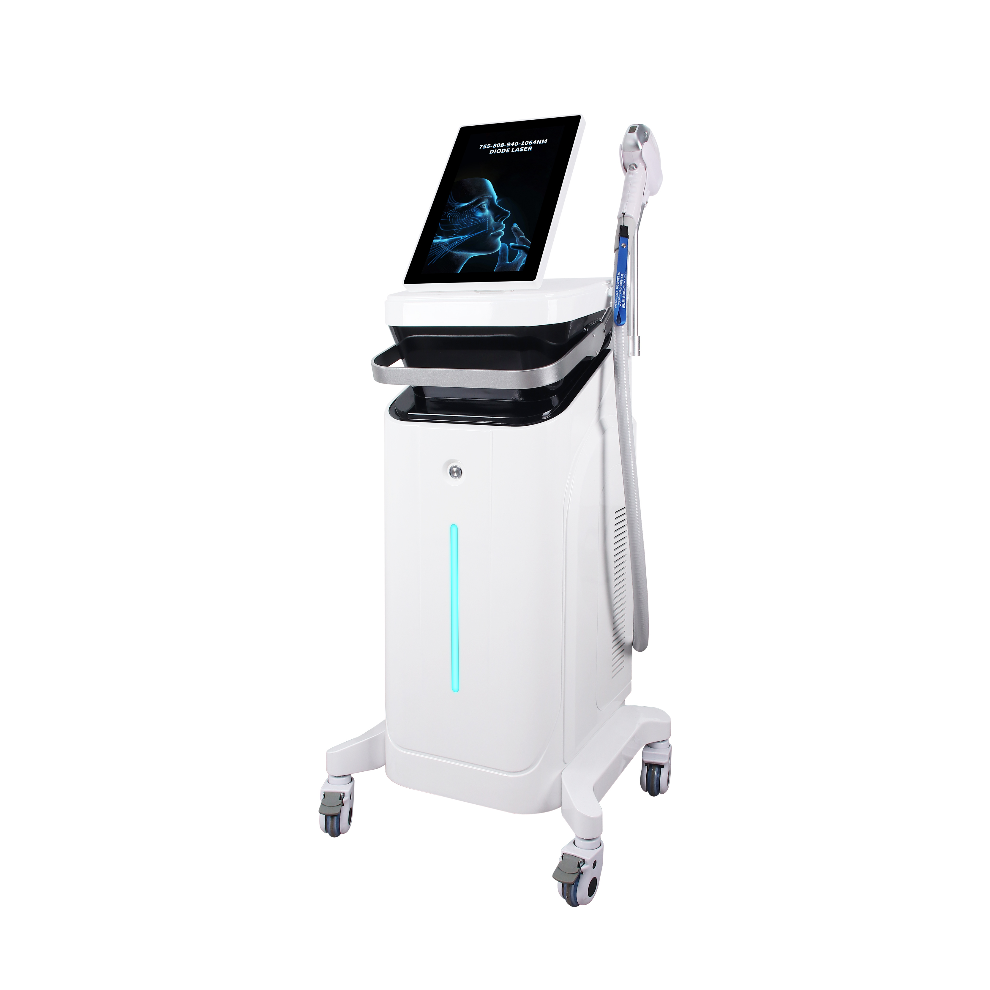 Professional 4 Spot Size Diode Laser Hair Removal Machine 755/808/940/1064nm Beauty Equipment