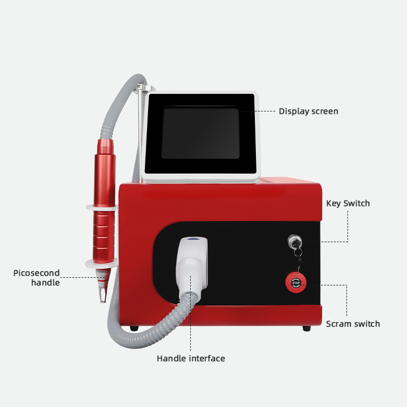3 Wavelength Picosecond Laser Machine 532 1064 1320nm Tattoo Removal Device