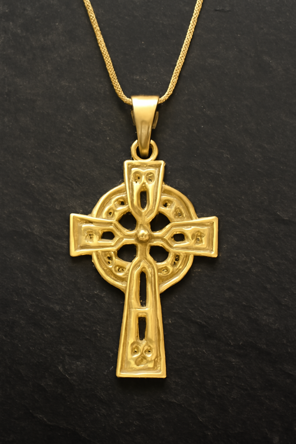 14K Gold Celtic Cross Pendant – Irish Celtic Cross Necklace Mens & Womens | Gold & Silver Options