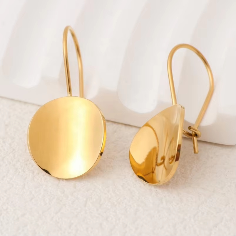 18K Gold Plated Stainless Steel Tarnish-Free Bell Shape Classic Pendant Earrings Women Personalized Exaggerated Long Drip Drop
