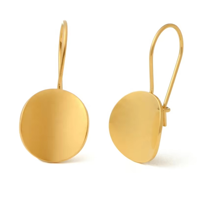 18K Gold Plated Stainless Steel Tarnish-Free Bell Shape Classic Pendant Earrings Women Personalized Exaggerated Long Drip Drop