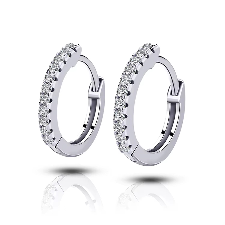 925 Silver Hoop Earrings for Women Gold Plated Jewelry Lightweight Everyday Gift