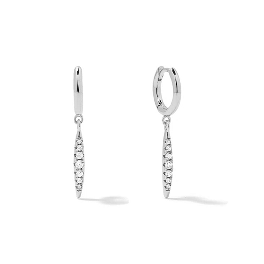 925 Sterling Silver Earrings Jewelry Crystal Earrings Luxury Earrings for Women