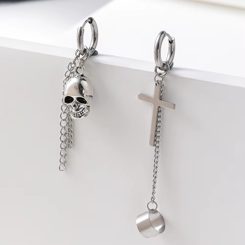 Asymmetrical Halloween Festival Stainless Steel Ear Cuff Fashion Earrings for Women Halloween Earring