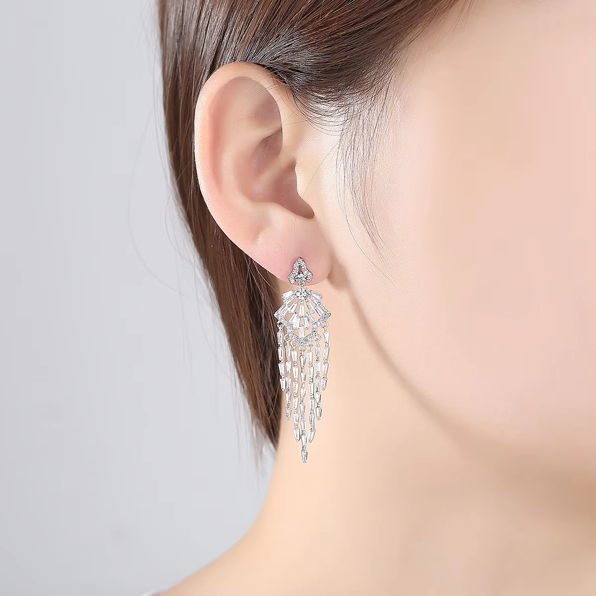 Black Gold Rose Silver Dangle Earrings Fashion Earrings Customized Jewelry for Women