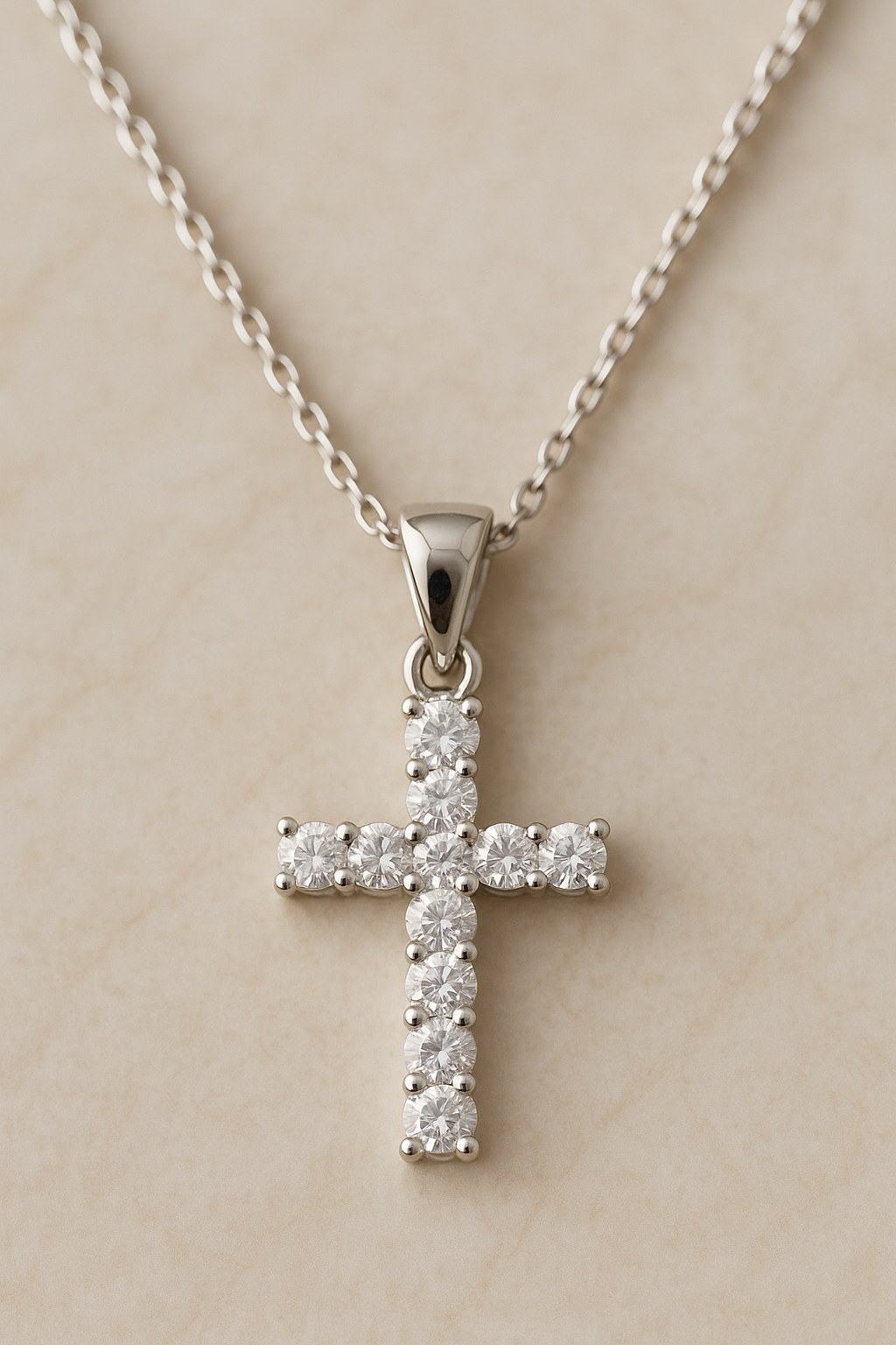Affordable Diamond Cross Necklace – Classic Faith-Inspired Pendant for Women