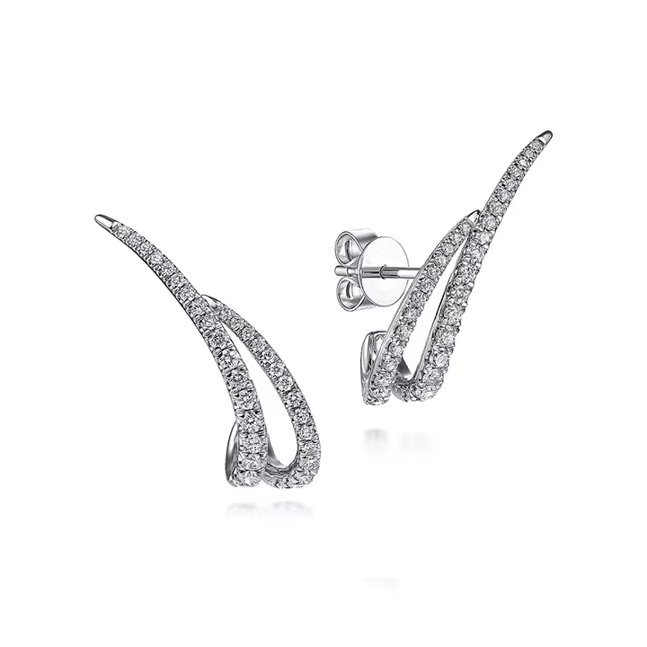 Classic Minimalist Creative Earrings S925 Silver Sparkling Earrings Made of Zircon Stone Versatile for Women's Wedding or Dating