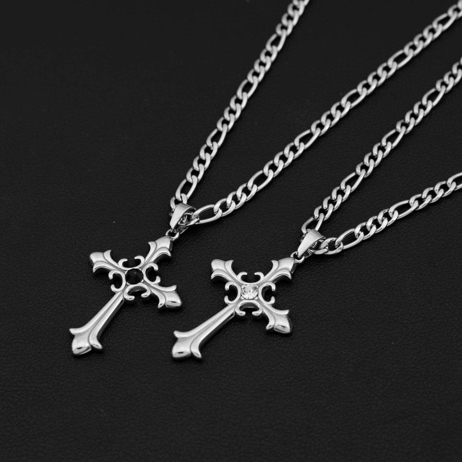 Jesus Hollow-Cut Religious Gold Cross Necklace for Men | Christian Statement Jewelry