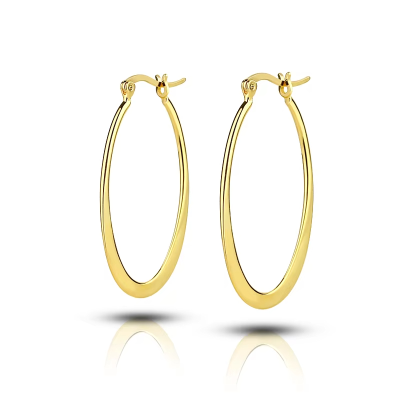 Custom Design Geometric Earrings Minimalist Earrings Fashionable Hoop Earrings for Women