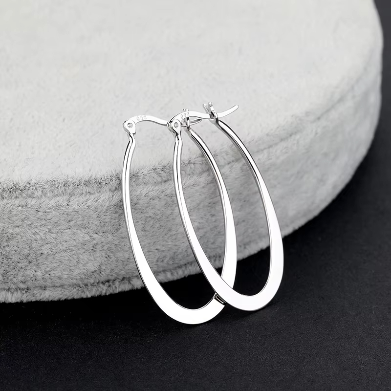 Custom Design Geometric Earrings Minimalist Earrings Fashionable Hoop Earrings for Women
