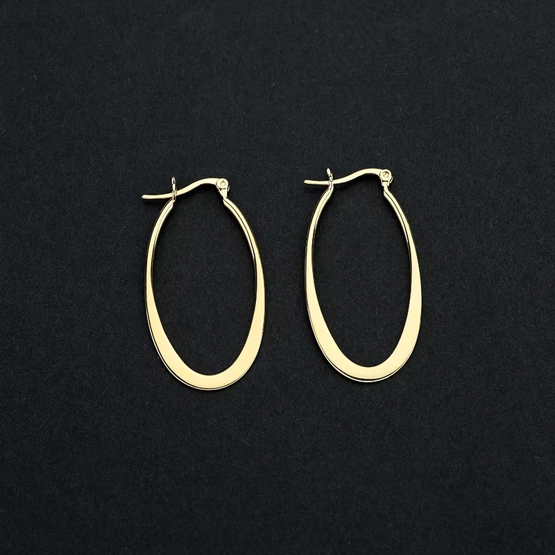 Custom Design Geometric Earrings Minimalist Earrings Fashionable Hoop Earrings for Women