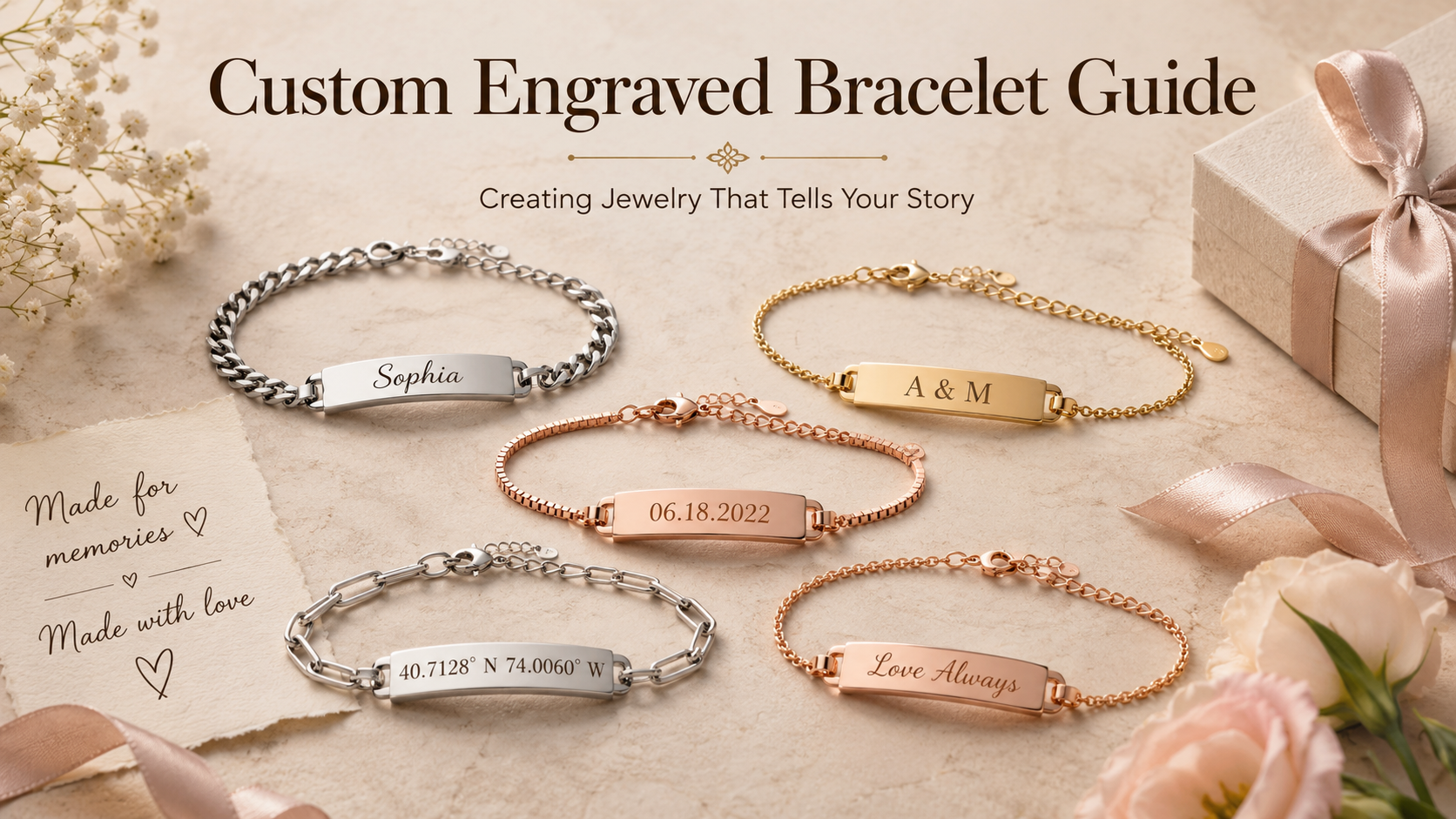 Custom Engraved Bracelet Guide: Creating Jewelry That Tells Your Story
