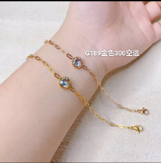 Delicate Gold & Rose Gold Crystal Charm Chain Bracelets for Women - Dainty Adjustable Jewelry for Gift, Date & Daily Wear