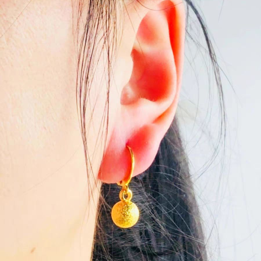 Delicate Opal Earrings in Gold-Plated Setting with Minimalist Drop Style for Everyday Elegance and Natural Charm Lovers