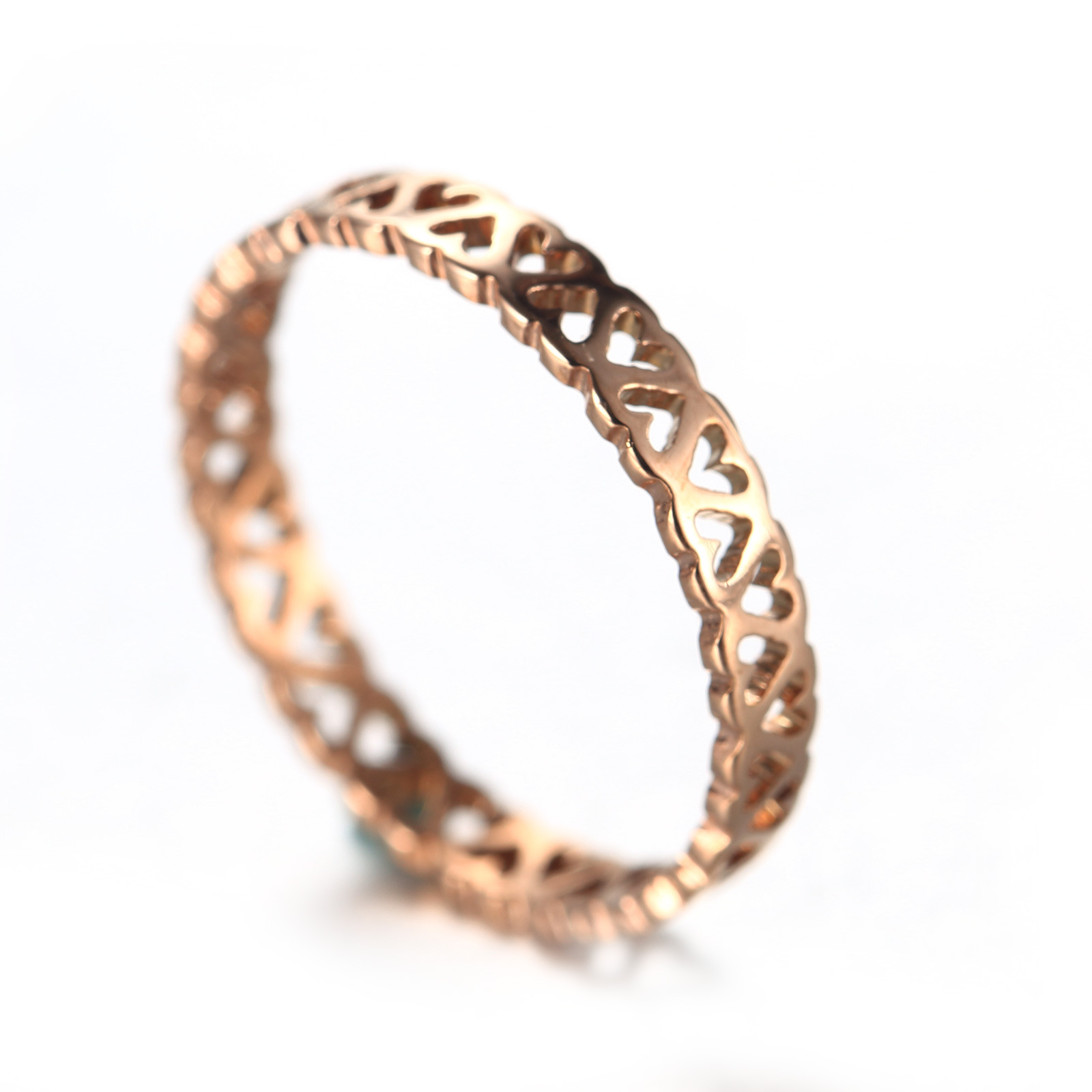 Endless Hearts Ring – Delicate Stainless Steel Open Heart Ring | US Size 5-8