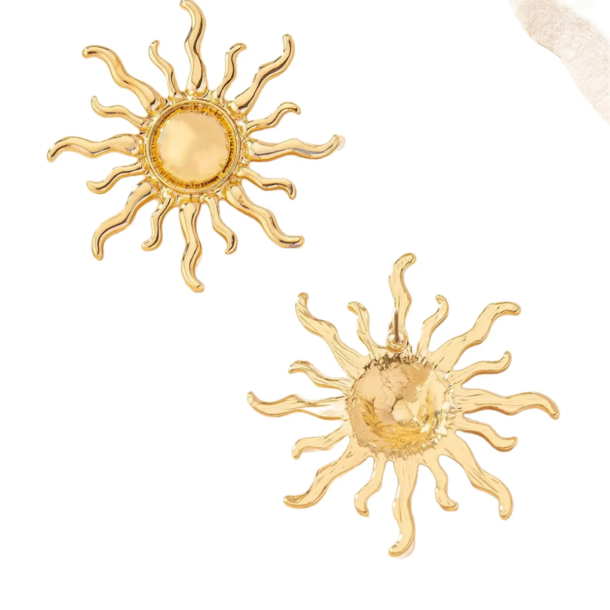 Europe United States All-Match High-End Sun Earrings Simple Exaggerated Butterfly Pattern Light Luxury Cross-Border Personality