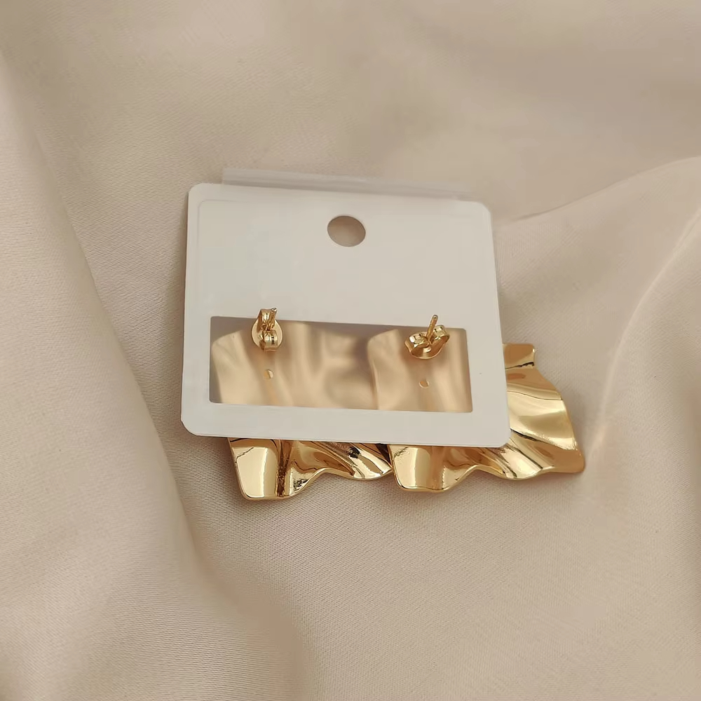 Europe United States Cross-Border Jewelry Exaggerated Creative Personality Geometric Irregular Smooth Temperament Stud Earrings