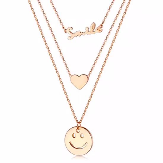 Factory Wholesale Customized 316 Stainless Steel Necklace Gold