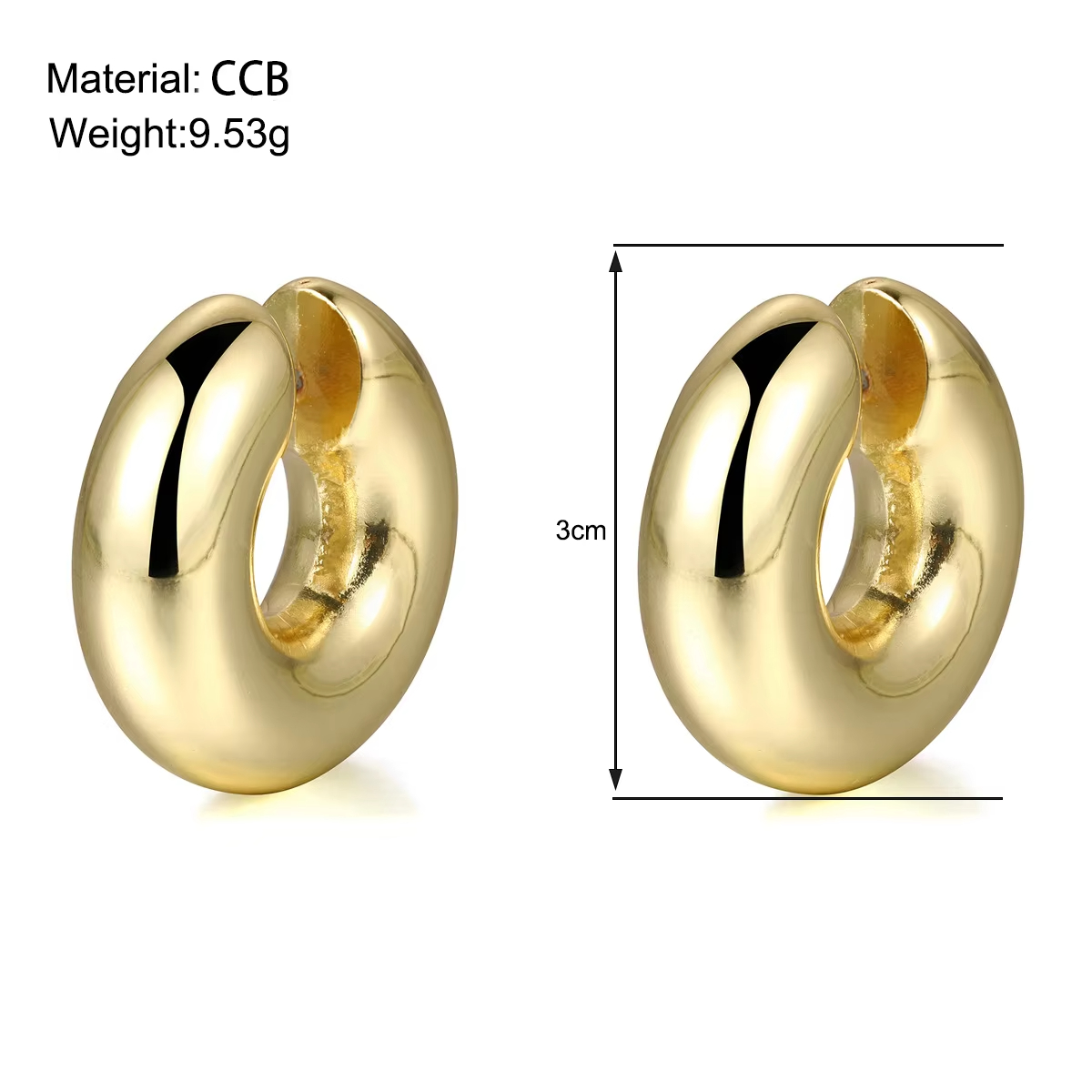 Fashion Earrings Women Luxury for Gold Hoop Earrings Lady Jewelry Wholesale