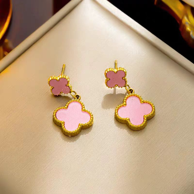 Fashion Gold Plated Geometric Dangle Earrings for Women – Lightweight Metal Statement Jewelry with Modern Triangle and Circle Design