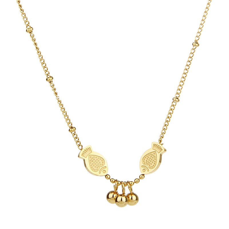 Gold Fish Pendant Necklace for Women - Elegant Minimalist Jewelry