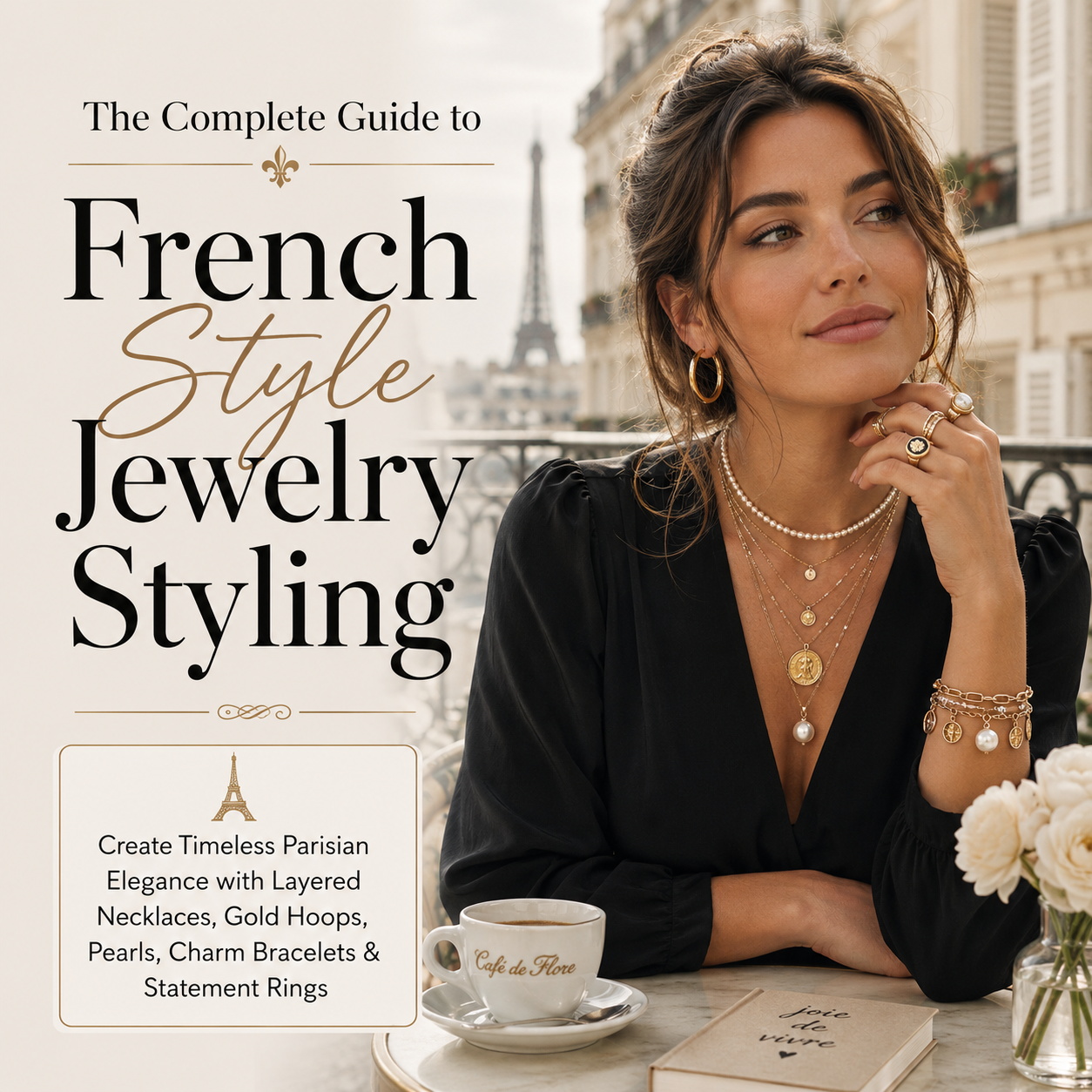 The Complete Guide to French Style Jewelry Styling: How to Create Timeless Parisian Elegance with Layered Necklaces, Gold Hoop Earrings, Pearl Jewelry, Charm Bracelets, and Statement Rings