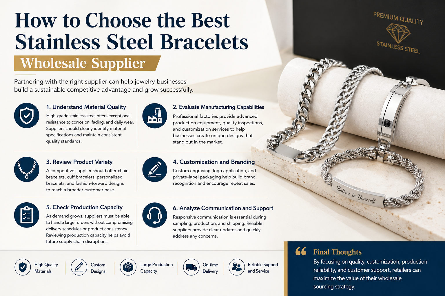 How to Choose the Best Stainless Steel Bracelets Wholesale Supplier