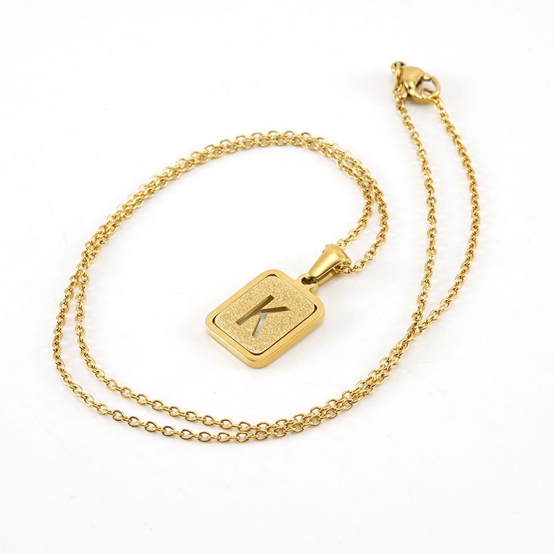 Gold Letter Pendant Necklace – Personalized Initial Jewelry for Women & Men