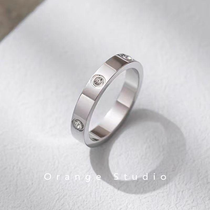 Minimalist Silver Tone Bezel CZ Band – Unisex Stainless Steel Everyday Ring