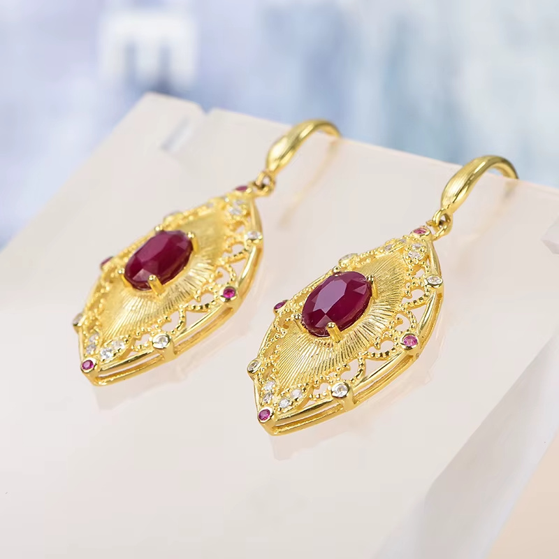 Natural Premium Tourmaline 925 Sterling Silver Drop Earrings Rhodium Plated Luxury Engagement Gift for Party Occasions