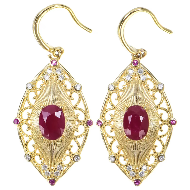 Natural Premium Tourmaline 925 Sterling Silver Drop Earrings Rhodium Plated Luxury Engagement Gift for Party Occasions