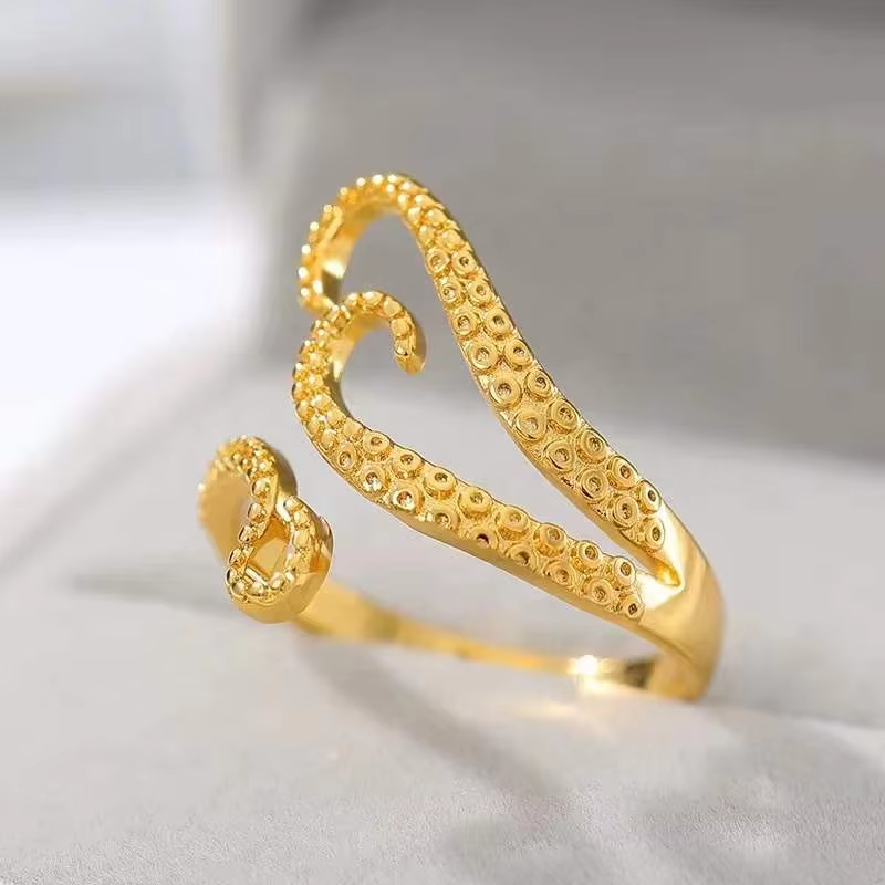 New Stainless Steel Octopus Toe Rings for Women – Adjustable, Waterproof Body Jewelry for Summer Beachwear