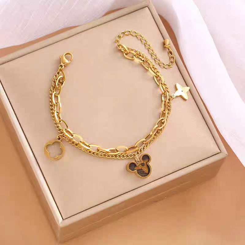 Elegant Gold Butterfly Bracelet – Adjustable Snake Chain Women’s Jewelry