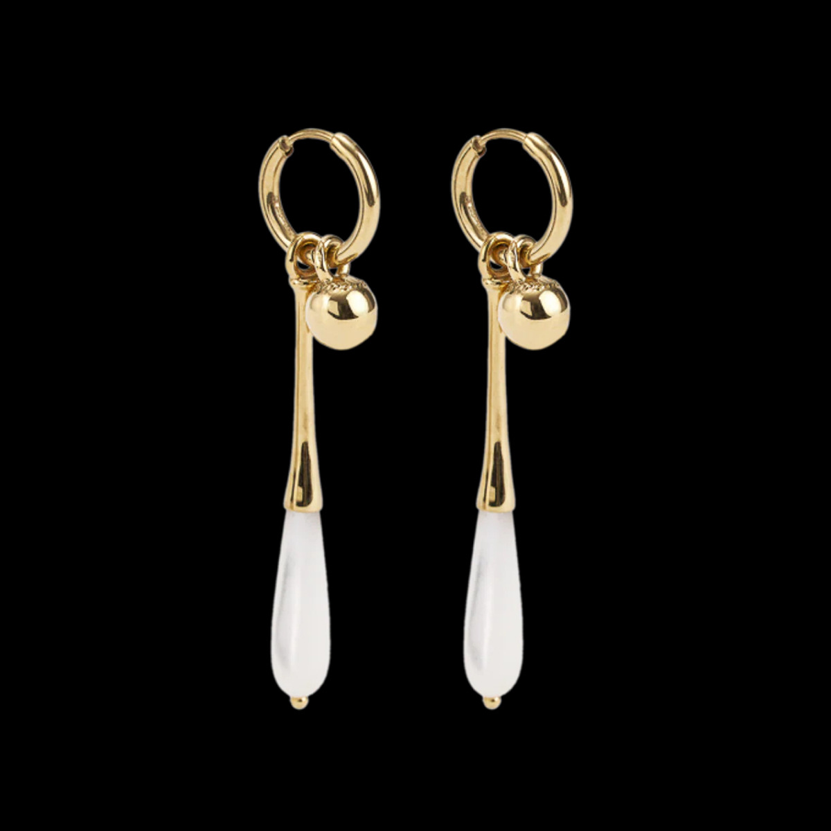 Sports Fashion Exquisite Ball pendant Earrings Ear Buckle Light Luxury brass material
