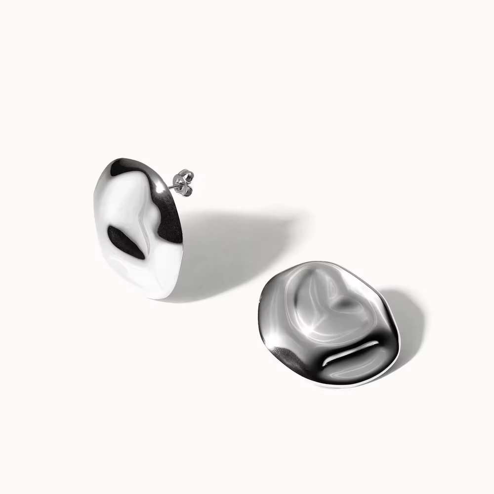 Stainless Steel Modern Muse Geometric Bohemia Unisex Rose Gold Plated Stud Earrings Gift