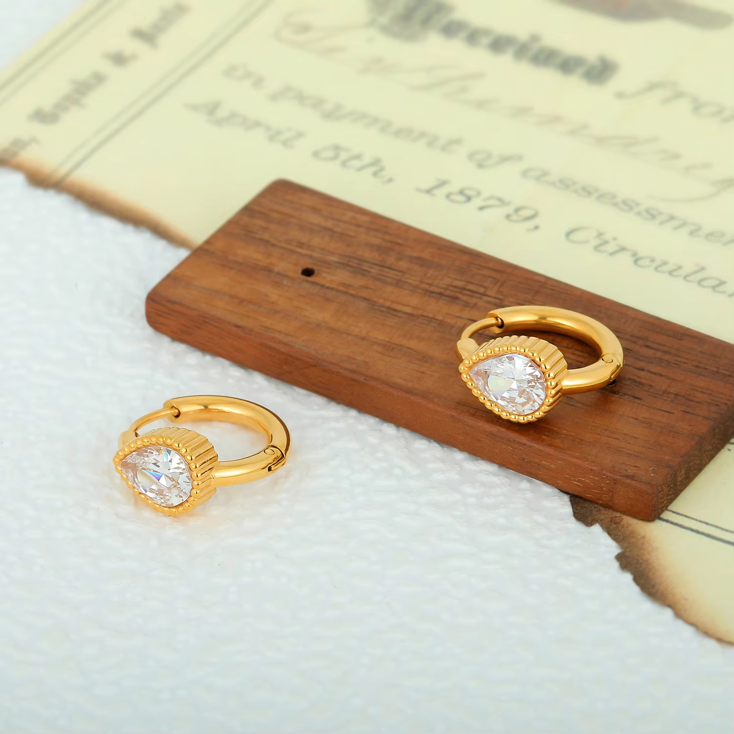 Stainless Steel Pear Shape Stainless Steel Earrings - Perfect Valentine's Day/Anniversary Gift for Girlfriend/Wife