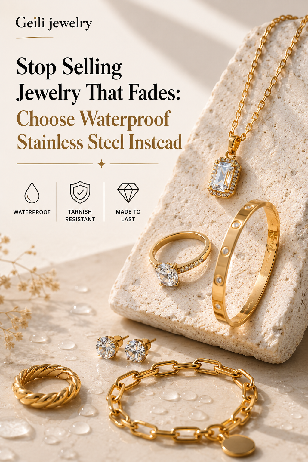 Stop Selling Jewelry That Fades: Choose Waterproof Stainless Steel Instead