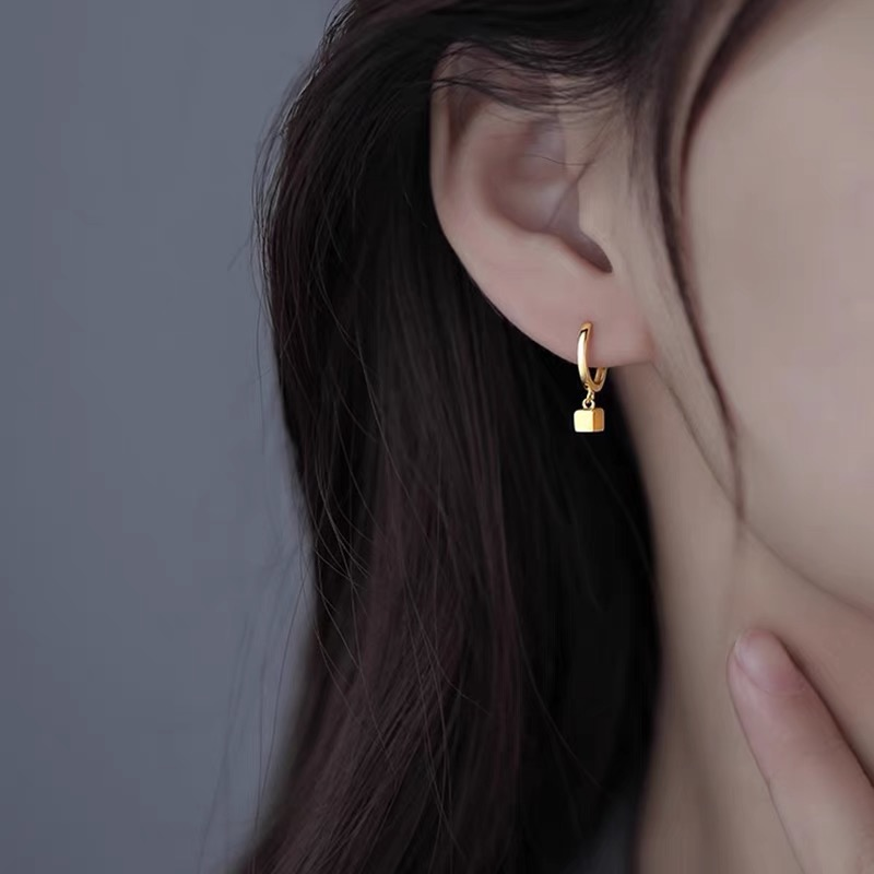 Trendy Black & White Heart Dangle Earrings for Women | Gold Plated Enamel Charm Hoop Earrings, Stylish Mismatched Jewelry for Gifting, Everyday Fashion