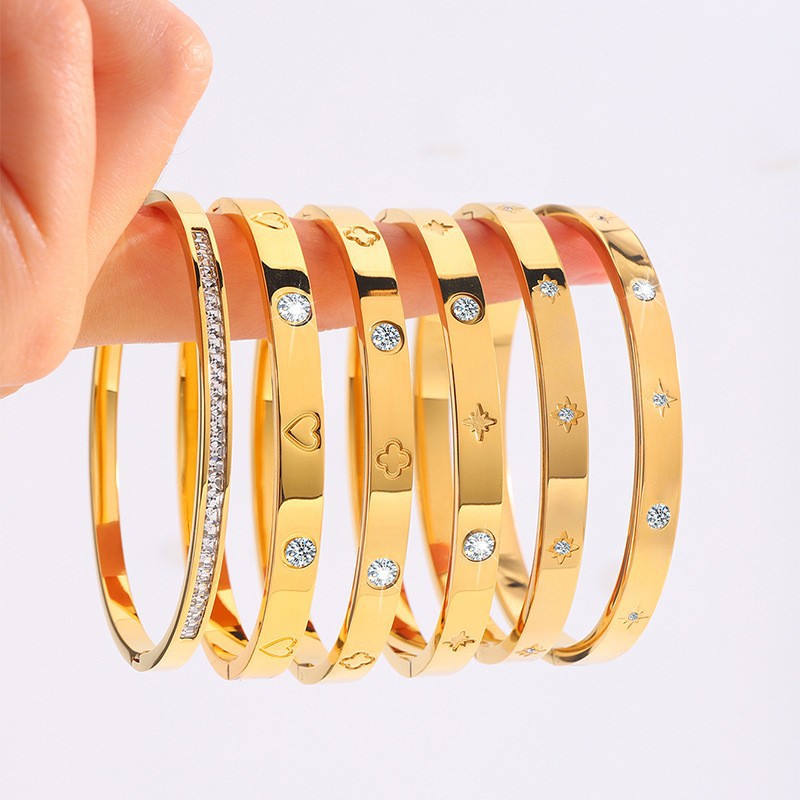 Waterproof Stainless Steel 18K Gold Bracelet Hypoallergenic Tarnish-Free Jewelry Women Gift Pearl Main Elegant Beaded Women