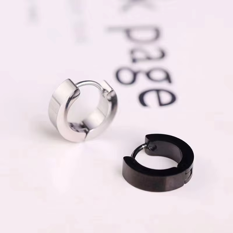 Wholesale Bulk Unisex Stainless Steel Piercing Jewellery Trendy Zircon Cross Drop Stud Hoop Earrings Set for Men Women