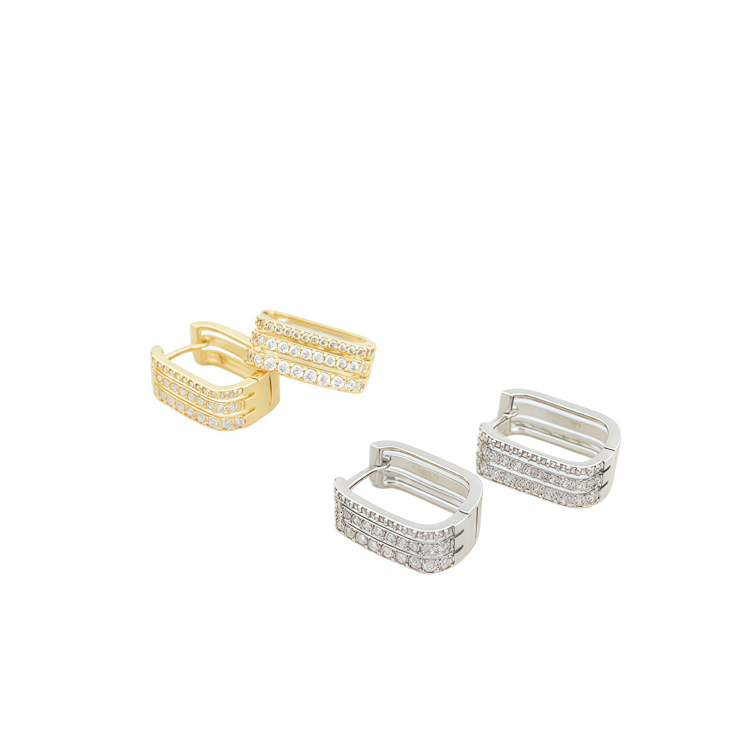 Wholesale Customization of High-quality Gold Plated Earrings Classic Retro Diamond studded Designer Earrings