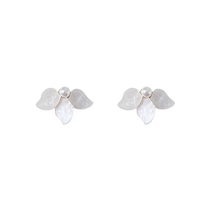 Wholesale Trendy Ear Jewelry Shell Petal Jewelry Personalized Earrings for Women